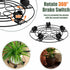 3 Packs 13.5" 5 Metal Plant Caddy with Wheels Large Wrought Iron Metal Rolling Plant Stands Heavy-duty Plant Roller Pot