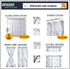 FMFUNCTEX Sheer Side Front Door Curtains 40" White Black Branch Tree Print with Matching Tiebacks