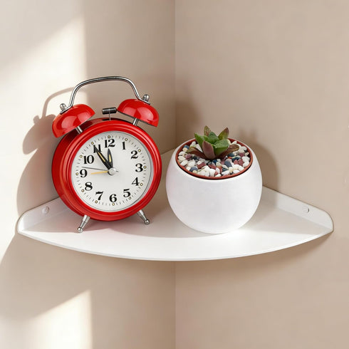 Small Wall Mounted Floating Corner Shelves 7 inch Metal Shelf Corner Shelf