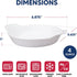 HIC Kitchen Set of 6 Round Au Gratin Baking Dishes, Fine Porcelain, 4-Ounce