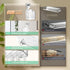Greraes Shower Caddy Suction Cup Storage Rack Clear Acrylic Shower Shelves Glacier Water Ripples Corner Shelf