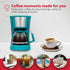 5 Holstein Housewares Cup Drip Coffee Maker Compact and User-Friendly with Auto Pause & Serve, Reusable Filter