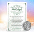 Pocket Guardian Angel Healing Pack, Includes Opalite Angel Figurine, Angel Token Coin, Serenity Prayer Card