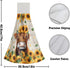 Set 2, Summer Giwawa Highland Cow Kitchen Hanging Towel of Sunflower Cattle Hand Tie Towel with Loop & Hook, Wood Board