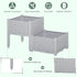 2 Outsunny Piece Raised Garden Bed with Legs, Planter Box Raised Bed to Grow Flowers, Herbs & Vegetables, Gray