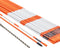 VEVOR Driveway Markers, 30 PCS 48 inch, 0.31 inch Diameter, Orange Fiberglass