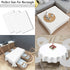 Childom 3 Pack Plastic Tablecloths for Rectangle Tables 54" x 108" - White Disposable for Indoor or Outdoor Parties