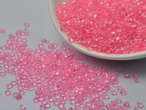 ZKC 4.5mm Pink Crystal Acrylic Diamond Vase Fillers, 10000PCS Beads for Wedding Centerpiece Table Scatter Decorations