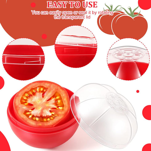 Vegetable and Fruit Storage Containers for Fridge, 4 Pcs BPA Free Reusable Food Saver for Keeping Food Fresh Longer