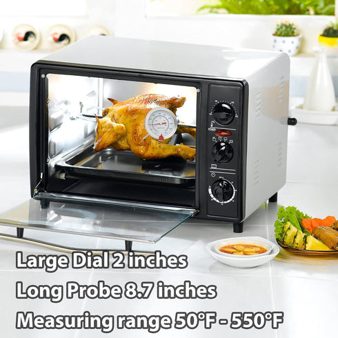 AikTryee Candy Thermometer Cooking Thermometer with Instant Read Dial Meat Thermometer for Cooking Candy Deep Fry Oven