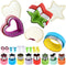 Sandwich Cutter and Sealer, Round Heart Star 3Pcs Shapes Decruster Press Mold + 8pcs Mini Vegetable Cookie Cutters