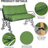 YAQSFGRZ 47"W 40"D 4"T) Three Seat Swing Replacement Cushions Cover ONLY, Anti-Slip Tie Rope Design Bench Cushions