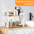 Kitchen-Countertop-Organizer-Shelf, 2 Counter,Wooden RUILALIFE Tier Coffee Bar Station Organizer for Spice Rack Shelf