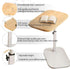 360 Pedestal Adjustable c Table for Small SpacesC Shaped End Table Desktop can Turn and The Height of The Sofa Small TV