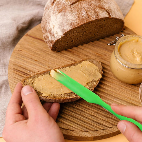 MXFIV 3 Pieces Peanut Butter Knife Peanut Butter Knife Spatula For Stirring, Scraping and Cleaning Large Jars
