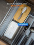Countertop Butter Dish with Lid: Large Butter Dish for - Ceramic Butter Container with Knife Double Silicone Seal