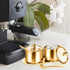 2 10 oz holoith Pcs Coffee and Sugar Dispenser with Tray - Sugar Bowl with Glass Lid and Spoon for Coffee Bar