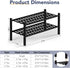 2 Closet,Hallway,Entryway,Small 27"x11"x13" Haddockway Tier Bamboo Shoe Rack Storage Organizer, Multifunctional Free
