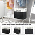 MUOUAKATE Large Entryway Shoe Storage Organizer, Shoe Basket for Entryway with Clear Cover, Foldable Mudroom Shoe Bin