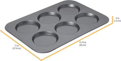 Chicago Metallic Professional Non-Stick Muffin Top Pan, 15.75-Inch by 11-Inch