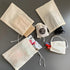 LOOKSGO 25 Pcs 5x7 Inch Muslin Bags, Cotton Drawstring Sachet Bags for Party, Wedding, Jewelry Supplies