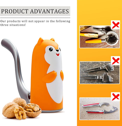 poweroy Nut Crackers Walnut Cracker,Pecan Crackers and Picks.Easy Cracking Nuts,Pecan,Hazelnuts, Almonds, Walnut
