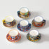 8 oz Set 6, vancasso Cappuccino Cups with Saucers of Bohemian Ceramic Coffee Cup for Latte, Tea, Espresso, Microwave