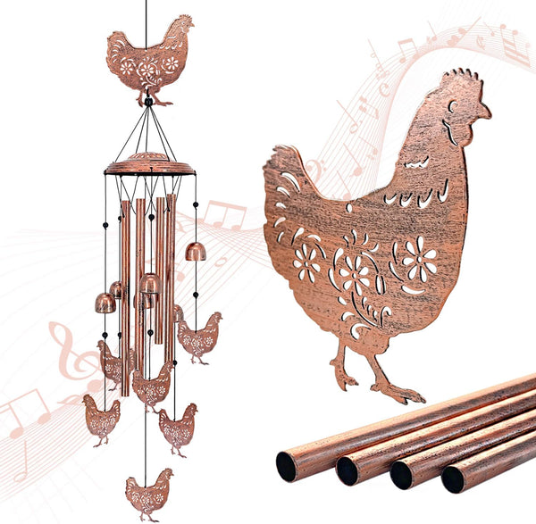 for Mom Chicken Wind Chimes for Outside,Chicken Gifts for Women/Men/Sympathy/Memorial Gifts/Birthday Festival