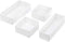 Whitmor Set of 4 Drawer Organizers, White