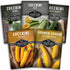 Survival Garden Seeds Zucchini & Squash Collection Seed Vault - Non-GMO Heirloom