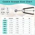Mini Cookie Scoop 2 Tsp, 2 Teaspoons/10 ML, 2/3 Tablespoons, Comfortable Grip, 18/8 Stainless Steel Cookie Dough Scoop,