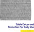 Sweet Home Collection 100% Cotton Placemats, Set of 6, Two Tone Woven Fabric, 13" x 19", Soft Durable Table Mat, Gray