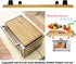 Bamboo Wood Cutting Boards for Mini Smart Toaster Oven Air, Compatible with Breville 860 BSS/845BSS Countertop Oven, 1.2inch Heat Resistant Silicone Feet, Creates Storage Space by Ansoon