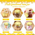 Funnymoom 50 Set 1.5 oz Mini Honey Jars Party Favors in Bulk Hexagon Glass Honey Jar with Dipper Bee Charms Thank You