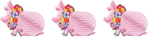 Beistle Luau Pig Centerpiece, Pack of 3