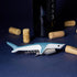 True Shark Corkscrew - Soft Touch Double-Hinged Waiter’s Style Wine Bottle Opener, Gift for Wine Lovers and Animal