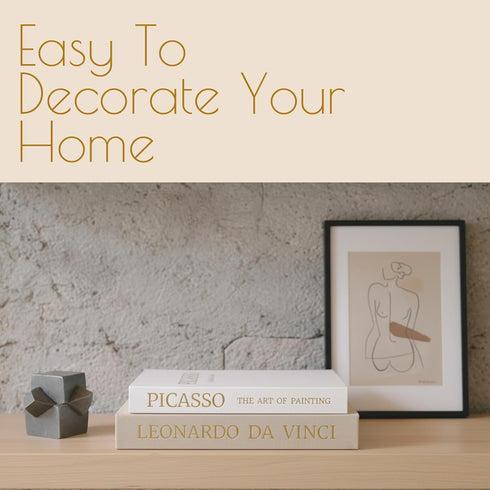 Set Set 2 Decorative Books with Picture Frame - of Decorative Books for Home Decor - Linen Faux/Fake Book for Coffee