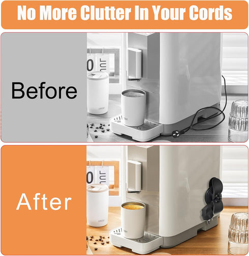 Kitchen Appliance Cord Winder 3 Pack- Cord Organizer Cord Holder Cord Wrapper Appliance Cord Organizer Stick On Tidy Wrap Cable Hider for Coffee Maker Mixer Air Fryer and Pressure Cook
