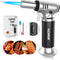 Kollea Butane Torch Lighter, Mini Kitchen Cooking Torch with Fuel Gauge & Continuous Flame Lock, Culinary Blow Torch