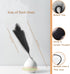 Artificial Faux Pampas Grass Large Bundle of 3, 47"/120cm Tall Fluffy Stems for Living Room Kitchen Boho Decor - Black