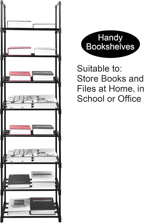Easyhouse 8 8 Closet, Tier Metal Sturdy Shoe Rack, Tier Tall Shoe Storage Organizer, Narrow Tall Shelf Organizer