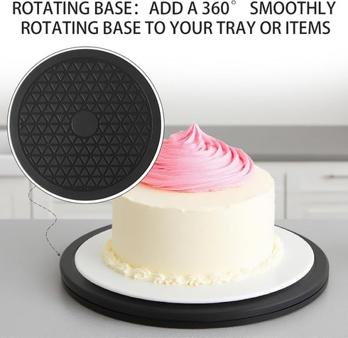 QDiShi 2 (8 Inch) Pcs Multi-use Heavy Duty Rotating Swivel Stand - Lazy Susan with Steel Ball Bearings for Model
