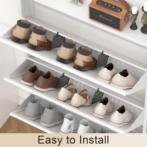 1 GREATMEET Shoe Rack Divider, Anti-tip Shoe Organizer Dividers Entryway, Shoe Cabinets Dividers, Piece