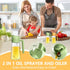 YOUSHEME 2 1 Dispenser,2024 2-in-1 470ml 470ml) in Glass Oil Sprayer & New Olive Oil Dispenser Bottle for Kitchen