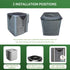 Universal Air Conditioner Cover 36x36, Outside Unit Shade, Heat Pump Mesh Protector, Round Compressor Defender