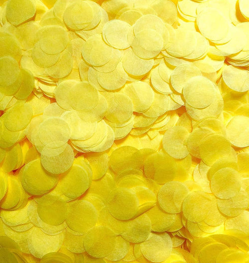 Yellow Tissue Paper Confetti, 15mm, 5000 Pcs, Biodegradable for Wedding & Birthday Party Decoration
