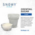 Rimmer Rimming 16oz Snowy River Clear, Cocktail & Margarita Sugar - Vibrant Color Glass Sugar with Medium Crystal