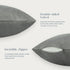 Phantoscope Pack of 2 Velvet Decorative Throw Pillow Covers - Soft Solid Square Cushion Case, Mist Grey 20 x 20 inches