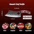 Huusk Japan Viking Knife with Sheath, Hand Forged Meat Cleaver, Full Tang Boning Knife for Outdoor Cooking