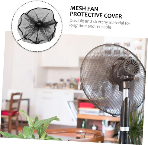 Hemoton 3pcs Electric Fan Safety Cover, Household Fan Protection for Baby, Desk Box Fan Safety Net, Black